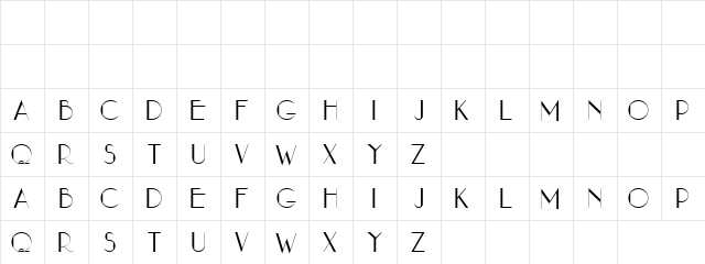 tootoo Regular  glyph index