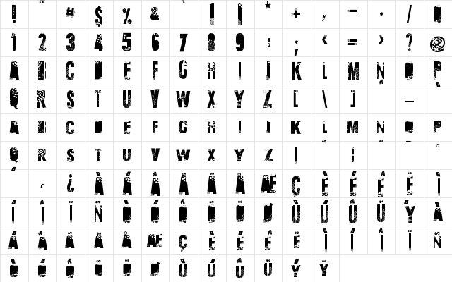 Talvez Assim Regular  glyph index