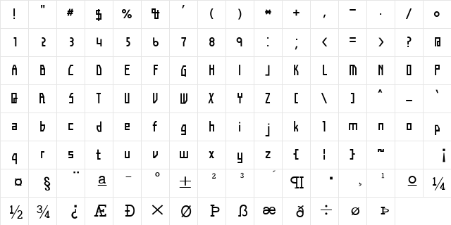 ״&#56913섀، Regular  glyph index