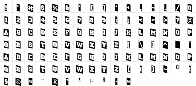 a_CampusCmDn Regular  glyph index