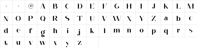 Nevada Nevada_Light  glyph index