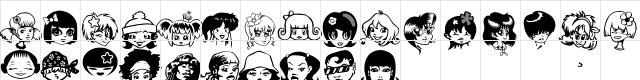 Egirlz Regular  glyph index