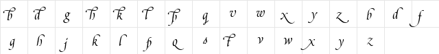 Poetica SuppLowercaseAltI Italic  glyph index
