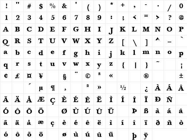 Think About It 3 Regular  glyph index