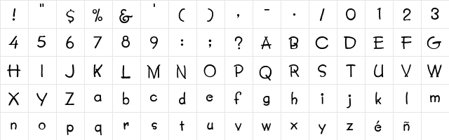 Lumparsky Regular  glyph index