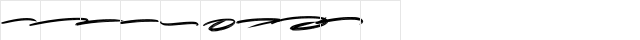 Playbrush Swash Regular  glyph index