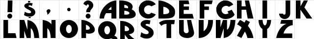 RoodCaps Plain  glyph index