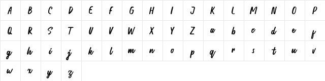 Honest Honest  glyph index