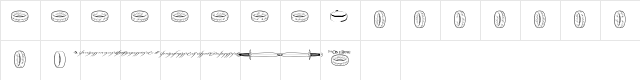 TheOneRing Regular  glyph index