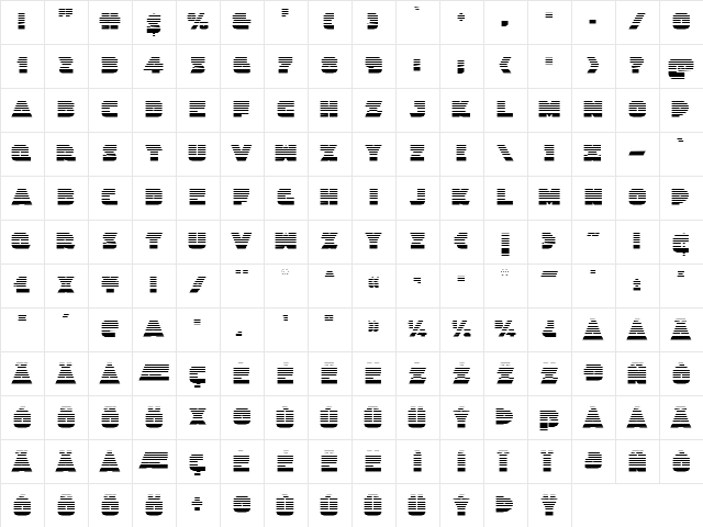 Jedi Special Forces Gradient Regular  glyph index