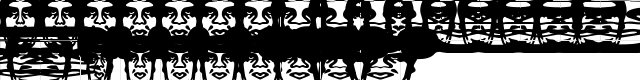 ObeyBalloon2Caps Regular  glyph index