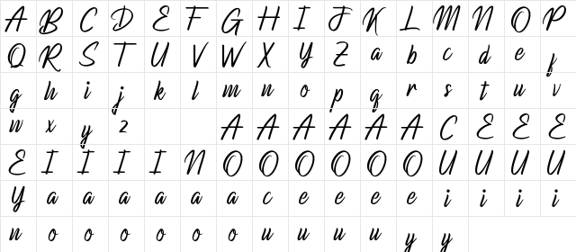 Breakpass Demo Regular  glyph index