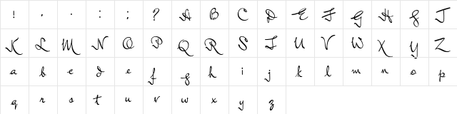 Lord Radcliff Regular  glyph index