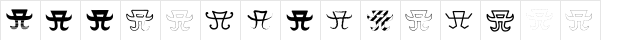 A-styles Regular  glyph index
