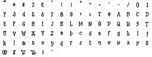 0 Bills Holiday DNA Regular  glyph index