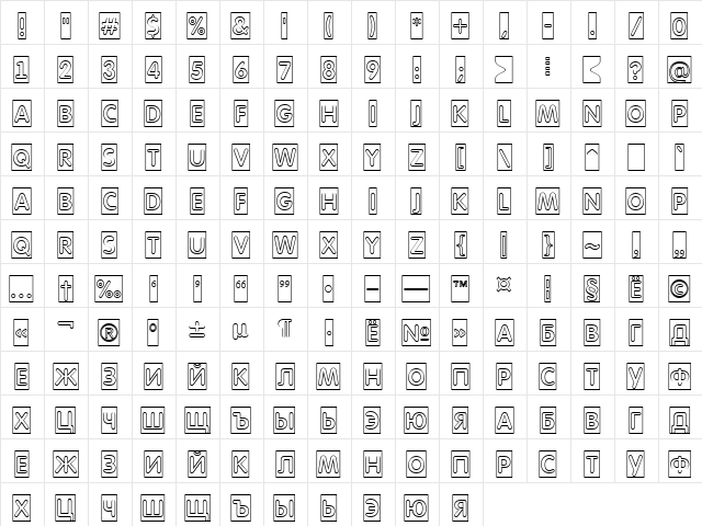 a_FuturaRoundTtlCmOtl Demi  glyph index