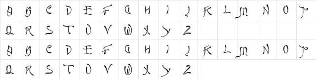 Mexico Regular  glyph index