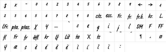 Market-CondensedMediumExp Regular  glyph index