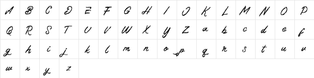 Braser FREE Regular  glyph index