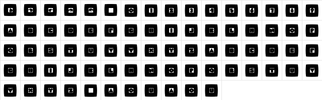 MammotishSquares Regular  glyph index