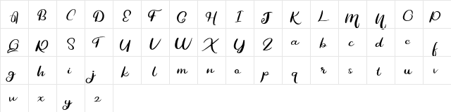 Hetbig FREE Regular  glyph index