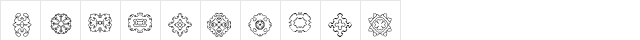 DLDesigns6 Regular  glyph index