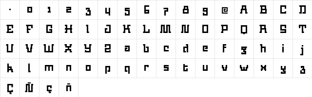 Jorongo Regular Regular  glyph index