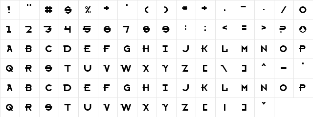 Sharon Apple Normal  glyph index