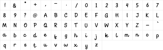 Go Melon Regular  glyph index