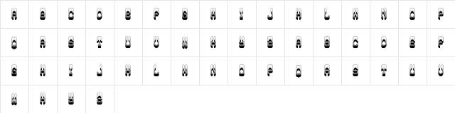 Storms Regular  glyph index