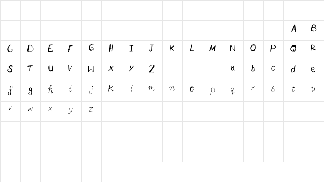 2nd_Attempt Medium  glyph index