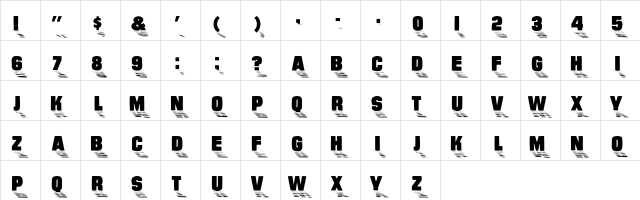Wharmby Regular  glyph index