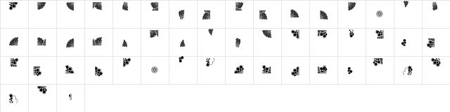Borders Apogee Regular  glyph index