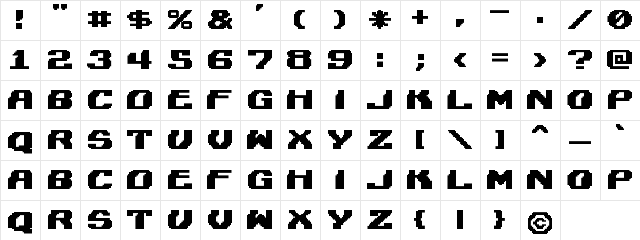 Lightman Regular  glyph index