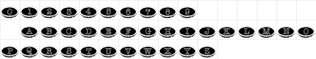 101! Punkin Pie Regular  glyph index