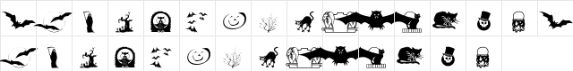KR Boo Lane Regular  glyph index