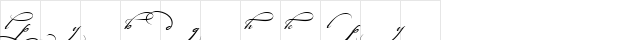 Bickham Script Regular  glyph index