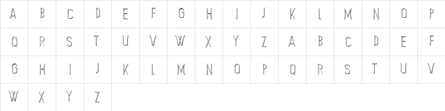 Sence Regular  glyph index