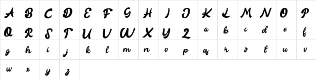 Blooqe Stages FREE Regular  glyph index