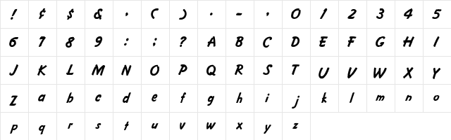 Crusiee-Normal Regular  glyph index