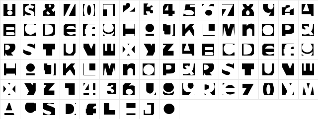 Lunchbox Medium  glyph index