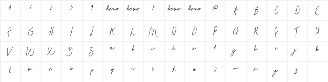 Xavier Eskimo Regular  glyph index