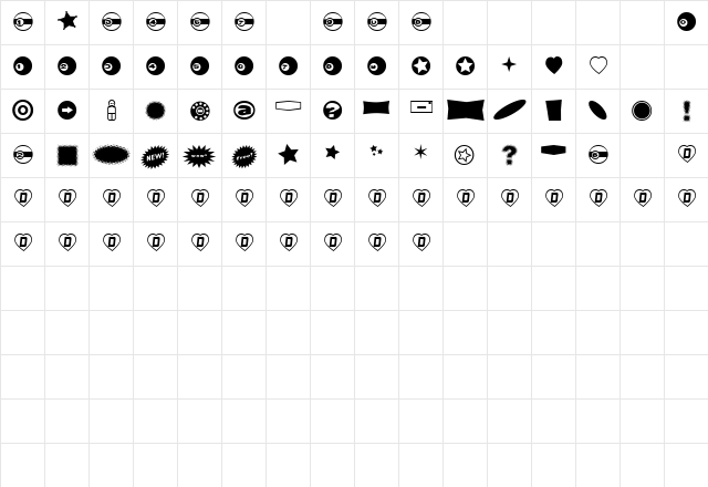 QBats   glyph index