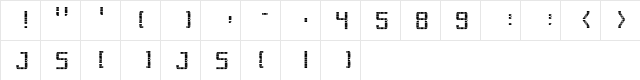 Commuter Regular  glyph index