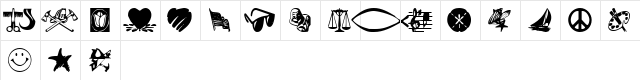 Cp-dodads Regular  glyph index