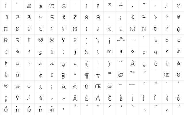 Unknown Error L.E.D.  glyph index