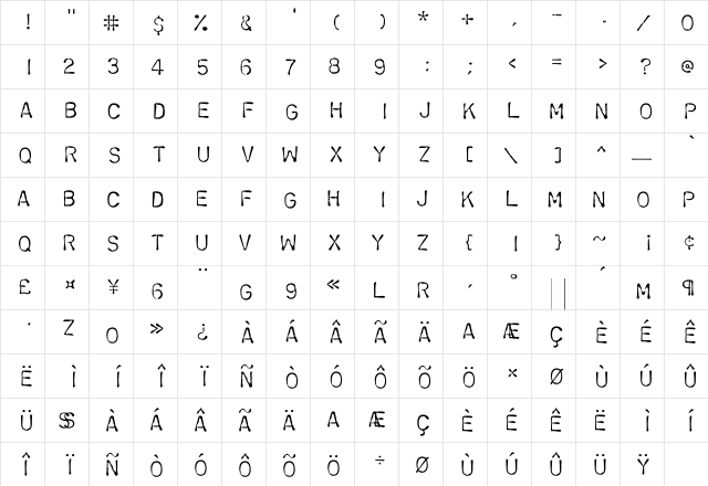Chromosome Light  glyph index