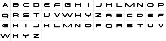 THRONE FREE Regular  glyph index