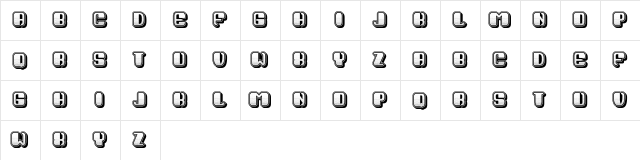 Sparrow Straight Regular  glyph index