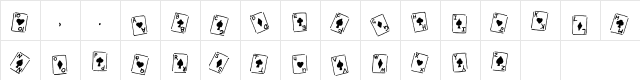 Royal Flush _ Basic Regular  glyph index